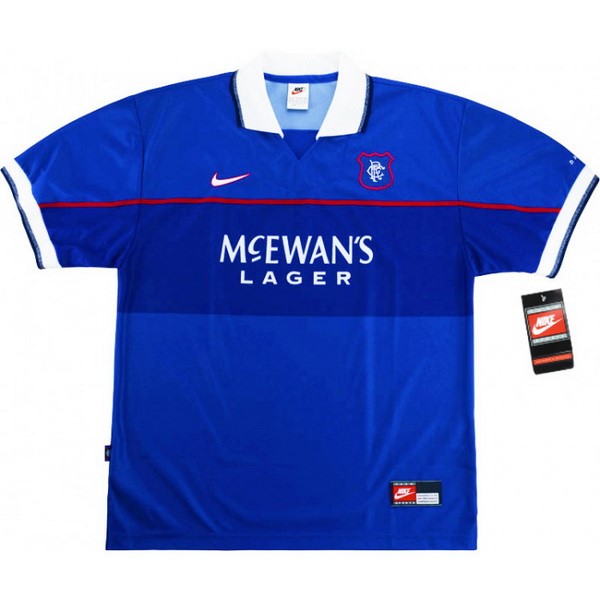 Camiseta Rangers Replica Primera Ropa Retro 1997 1999 Azul